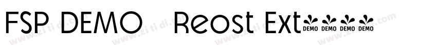 FSP DEMO   Reost Ext字体转换